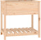 vidaXL - Plantenbak - met - schap - 82,5x54x81 - cm - massief - grenenhout
