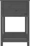 vidaXL - Plantenbak - met - schap - 82,5x54x81 - cm - massief - grenenhout - grijs
