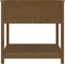 vidaXL - Plantenbak - met - schap - 82,5x82,5x81 - cm - grenenhout - honingbruin