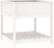 vidaXL - Plantenbak - met - schap - 82,5x82,5x81 - cm - massief - grenenhout - wit