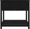 vidaXL - Plantenbak - met - schap - 82,5x82,5x81 - cm - massief - grenenhout - zwart