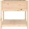 vidaXL - Plantenbak - met - schap - 82,5x82,5x81 - cm - massief - grenenhout