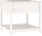 vidaXL - Plantenbak - met - schap - 82,5x82,5x81 - cm - massief - grenenhout - wit