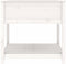 vidaXL - Plantenbak - met - schap - 82,5x82,5x81 - cm - massief - grenenhout - wit
