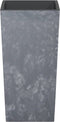 vidaXL - Plantenbak - met - uitneembare - bak - beton-look - 21/49 - L - PP - grijs