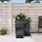 vidaXL - Plantenbak - met - uitneembare - bak - beton-look - 21/49 - L - PP - antraciet
