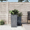 vidaXL - Plantenbak - met - uitneembare - bak - beton-look - 21/49 - L - PP - grijs