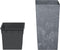 vidaXL - Plantenbak - met - uitneembare - bak - beton-look - 21/49 - L - PP - grijs