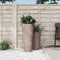 vidaXL - Plantenbak - met - uitneembare - bak - geribbeld - 18/45 - L - PP - mokkakleur