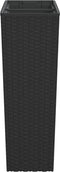 vidaXL - Plantenbak - met - uitneembare - bak - rattan-look - 12/44 - L - PP - antraciet