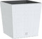 vidaXL - Plantenbak - met - uitneembare - bak - rattan-look - 21/32 - L - PP - wit