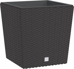 vidaXL - Plantenbak - met - uitneembare - bak - rattan-look - 21/32 - L - PP - bruin