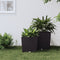 vidaXL - Plantenbak - met - uitneembare - bak - rattan-look - 21/32 - L - PP - bruin