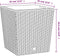 vidaXL - Plantenbak - met - uitneembare - bak - rattan-look - 21/32 - L - PP - bruin