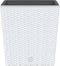vidaXL - Plantenbak - met - uitneembare - bak - rattan-look - 21/32 - L - PP - wit