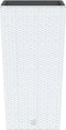 vidaXL - Plantenbak - met - uitneembare - bak - rattan-look - 21/49 - L - PP - wit