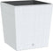 vidaXL - Plantenbak - met - uitneembare - bak - rattan-look - 37/64 - L - PP - wit