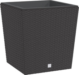 vidaXL - Plantenbak - met - uitneembare - bak - rattan-look - 37/64 - L - PP - bruin