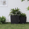 vidaXL - Plantenbak - met - uitneembare - bak - rattan-look - 37/64 - L - PP - antraciet