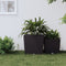 vidaXL - Plantenbak - met - uitneembare - bak - rattan-look - 37/64 - L - PP - bruin