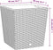 vidaXL - Plantenbak - met - uitneembare - bak - rattan-look - 37/64 - L - PP - wit
