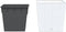 vidaXL - Plantenbak - met - uitneembare - bak - rattan-look - 37/64 - L - PP - wit