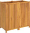 vidaXL - Plantenbak - met - voering - 100x50x100 - cm - massief - acaciahout