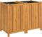 vidaXL - Plantenbak - met - voering - 100x50x75 - cm - massief - acaciahout