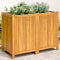 vidaXL - Plantenbak - met - voering - 100x50x75 - cm - massief - acaciahout