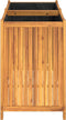 vidaXL - Plantenbak - met - voering - 100x50x75 - cm - massief - acaciahout