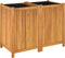 vidaXL - Plantenbak - met - voering - 100x50x75 - cm - massief - acaciahout