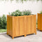 vidaXL - Plantenbak - met - voering - 100x50x75 - cm - massief - acaciahout