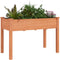vidaXL - Plantenbak - met - voering - 118x59x76 - cm - massief - vurenhout - bruin