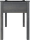 vidaXL - Plantenbak - met - voering - 118x59x76 - cm - massief - vurenhout - grijs