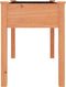 vidaXL - Plantenbak - met - voering - 118x59x76 - cm - massief - vurenhout - bruin