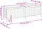 vidaXL - Plantenbak - met - voering - 153x38,5x50 - cm - massief - acaciahout