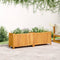 vidaXL - Plantenbak - met - voering - 153x38,5x50 - cm - massief - acaciahout