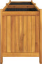 vidaXL - Plantenbak - met - voering - 153x38,5x50 - cm - massief - acaciahout