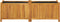 vidaXL - Plantenbak - met - voering - 153x38,5x50 - cm - massief - acaciahout