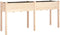 vidaXL - Plantenbak - met - voering - 161x45x76 - cm - massief - vurenhout