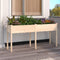 vidaXL - Plantenbak - met - voering - 161x45x76 - cm - massief - vurenhout