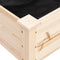 vidaXL - Plantenbak - met - voering - 161x45x76 - cm - massief - vurenhout