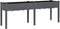 vidaXL - Plantenbak - met - voering - 203x53x76 - cm - massief - vurenhout - grijs