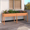 vidaXL - Plantenbak - met - voering - 203x53x76 - cm - massief - vurenhout - bruin