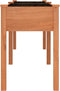 vidaXL - Plantenbak - met - voering - 203x53x76 - cm - massief - vurenhout - bruin