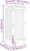 vidaXL - Plantenbak - met - voering - 31x31x75 - cm - massief - acaciahout