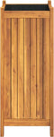 vidaXL - Plantenbak - met - voering - 31x31x75 - cm - massief - acaciahout