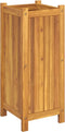 vidaXL - Plantenbak - met - voering - 31x31x75 - cm - massief - acaciahout