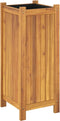 vidaXL - Plantenbak - met - voering - 31x31x75 - cm - massief - acaciahout