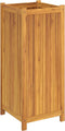 vidaXL - Plantenbak - met - voering - 42x42x100 - cm - massief - acaciahout